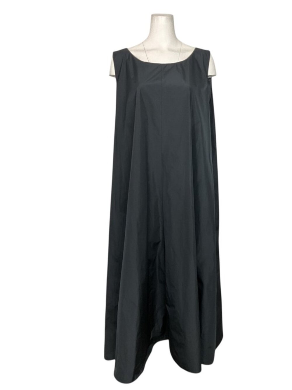 Marina Rinaldi Damasco Taffeta A-Line Maxi Dress 18 Navy Blue NEW